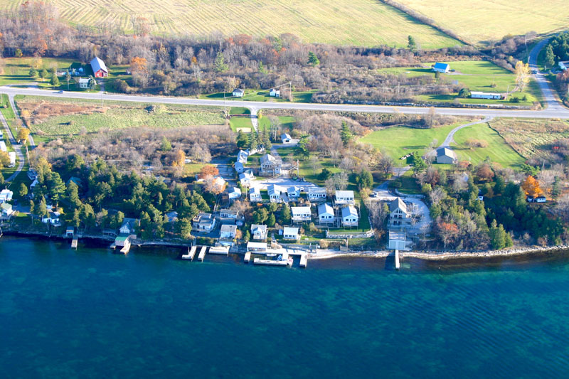 View of the Cottages From the Dock