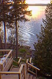 View from the deck of cottage #3